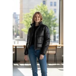 Zyia Active Size 3XL Puffer Coat Black Outerwear Jacket Chamonix Obsidian Velvet